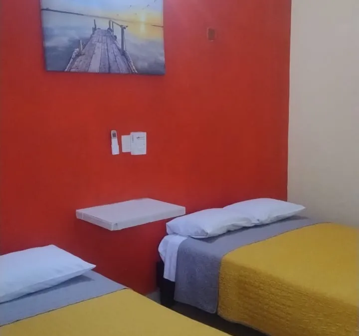 Recámara de otro departamento Raysemar en Tecolutla, con distinta decoración
