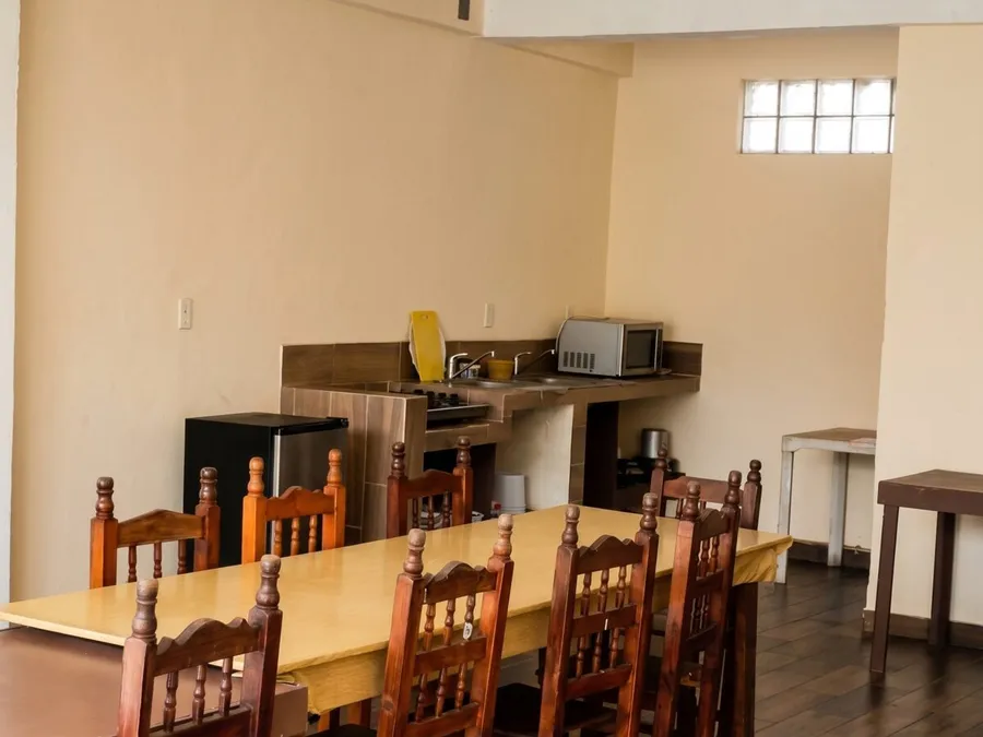 Área de cocina y comedor de Casa Xanath