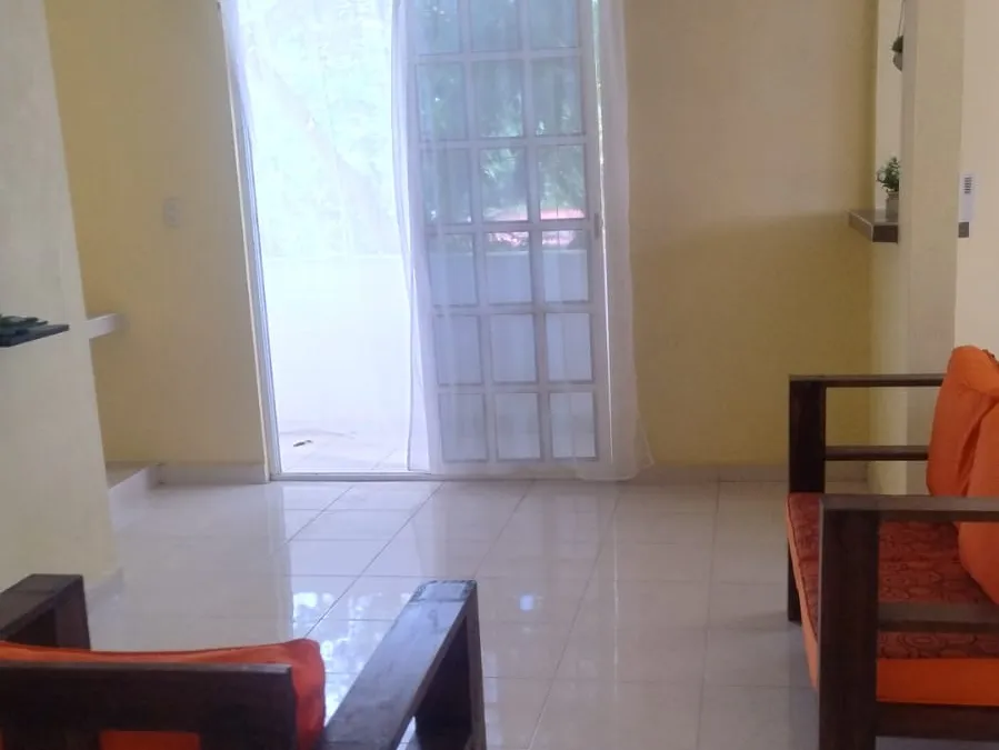 Sala de otro departamento Raysemar en Tecolutla, con distinta decoración